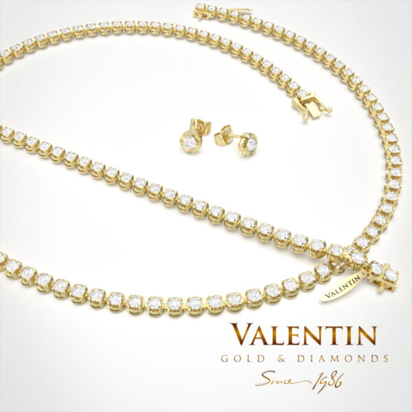 Noble Gold Earrings 7619 – yellow gold