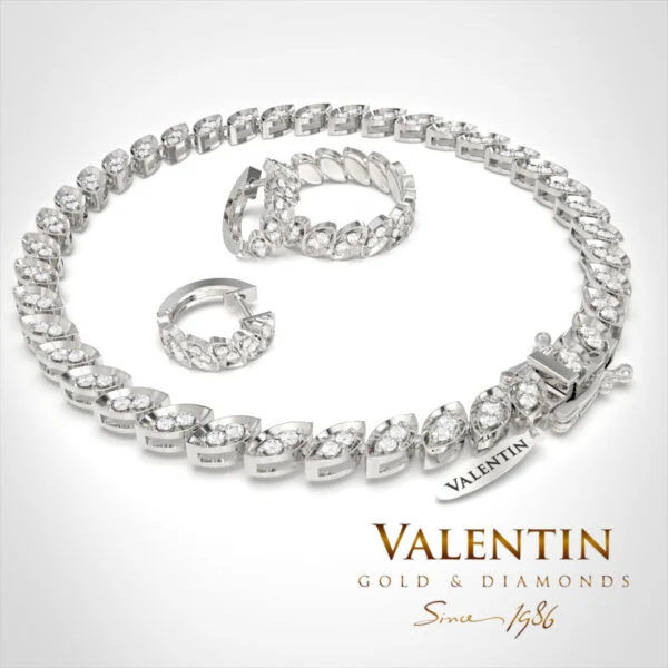 Златно колие Elegance 8356 – бяло злато