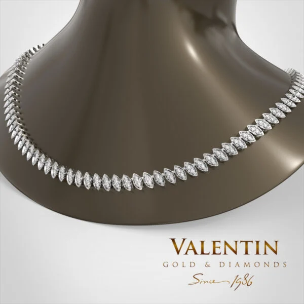 Златно колие Elegance 8356 – бяло злато