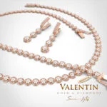 Златно колие Shine like a star 8358 – розово злато