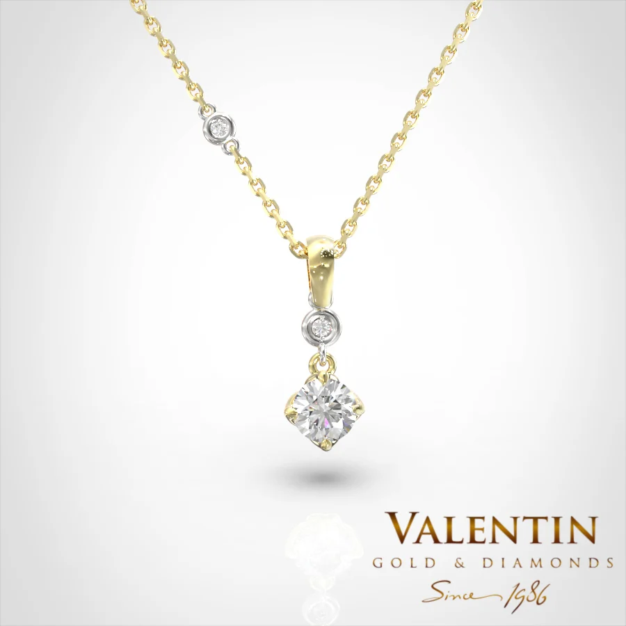 Lotus Extended Gold Pendant 6903 – yellow gold