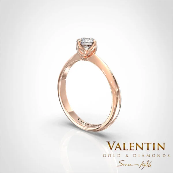 Lotus Extended Engagement Ring 4719 – rose gold