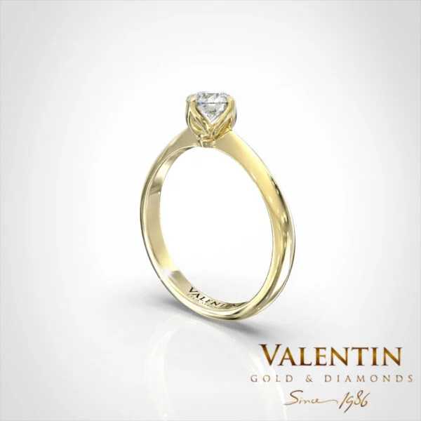 Lotus Extended Engagement Ring 4719 – yellow gold