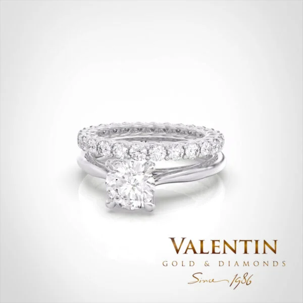 Engagement Ring 4729 – white gold
