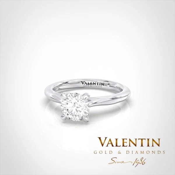 Engagement Ring 4729 – white gold