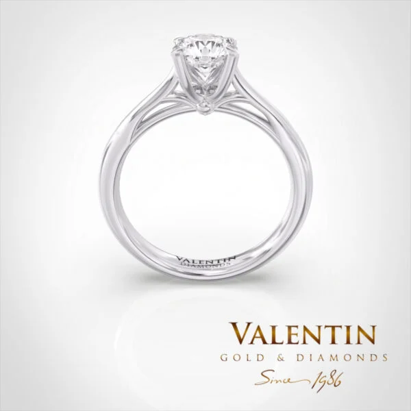 Engagement Ring 4729 – white gold