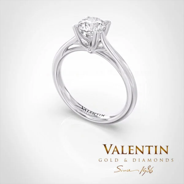 Engagement Ring 4729 – white gold
