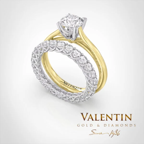 4729 1.00ct Yellow 1.00 ct 4 Годежен пръстен 4729 – жълто злато
