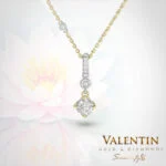 Златен медальон Diamond Lotus Extended 6903 – жълто злато