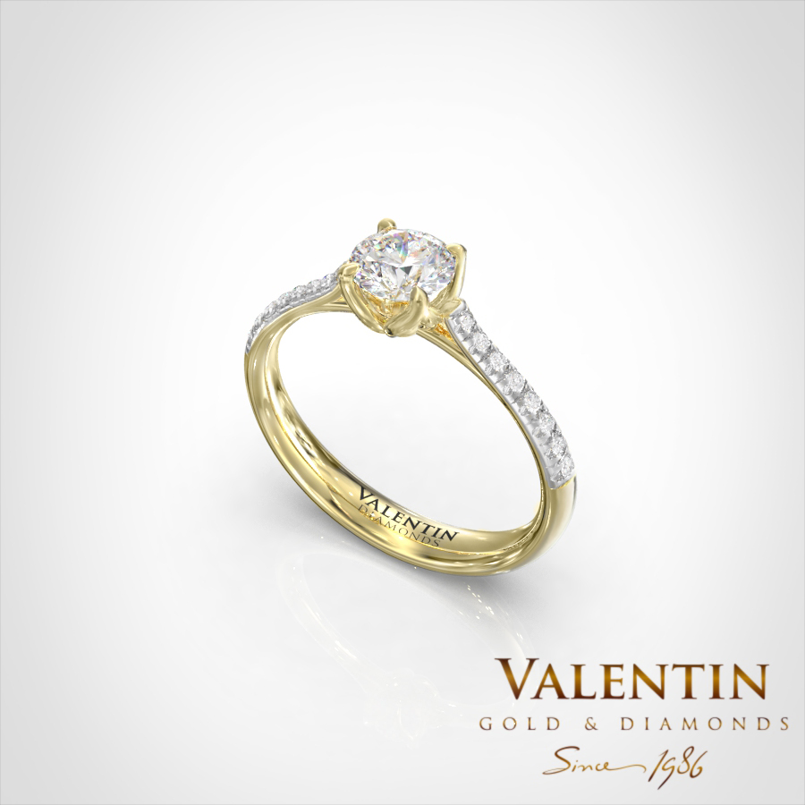 Годежен пръстен Diamond Lotus Extended 4761 – жълто злато