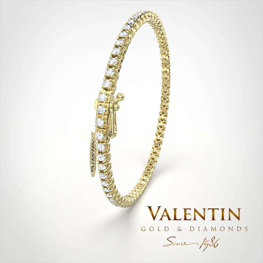 Infinity Women's Gold Tennis Bracelet 8293 – yellow gold