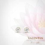 Златни обеци Diamond Lotus 7581 – жълто злато