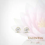 Diamond Lotus Gold Earrings 7581 – yellow gold