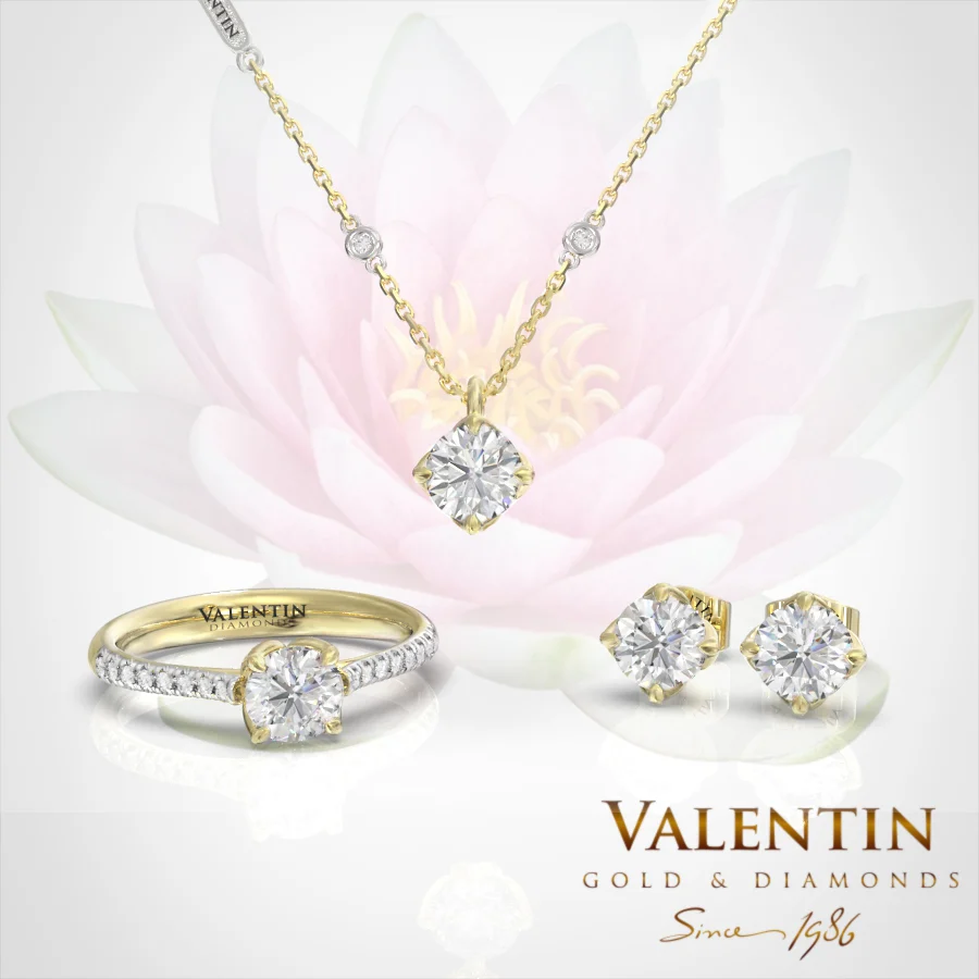 Колекция Diamond Lotus 4761 6903 7581 – жълто злато