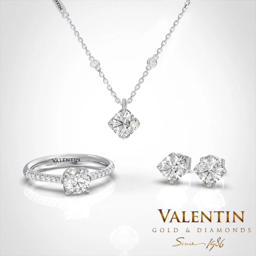 Колекция Diamond Lotus 4761 6903 7581 – бяло злато