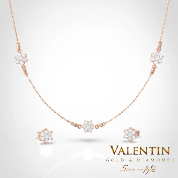 Star Gold Necklace 8355 – rose gold