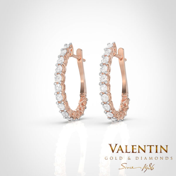 Infinity Ladies' Gold Earrings 7306 – rose gold