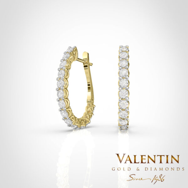 Infinity Ladies' Gold Earrings 7306 – yellow gold