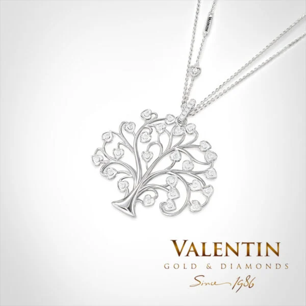Gold Pendant 6918 – white gold