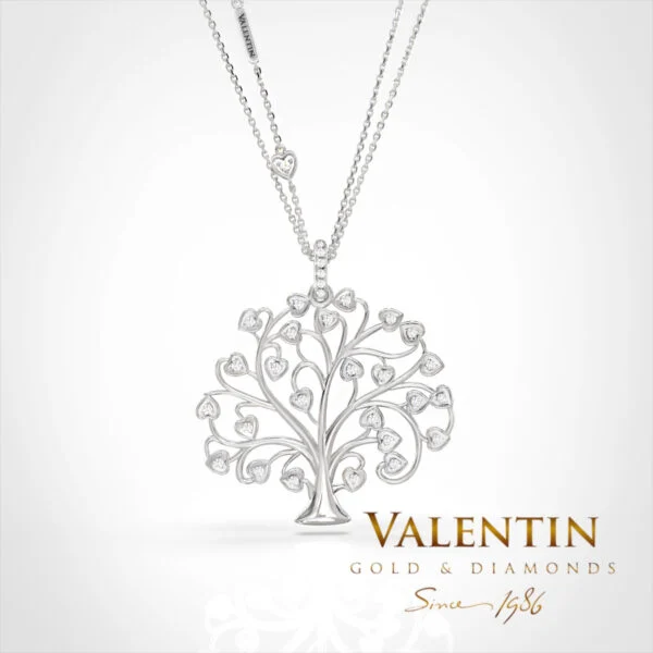 Gold Pendant 6918 – white gold
