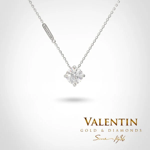 Gold Pendant 6877 – white gold