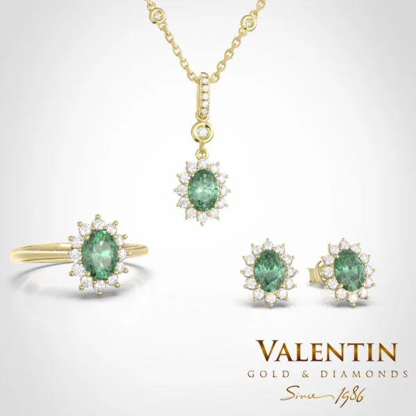 Колекция Rosette Emerald 4728 6871 7400 7588 – жълто злато