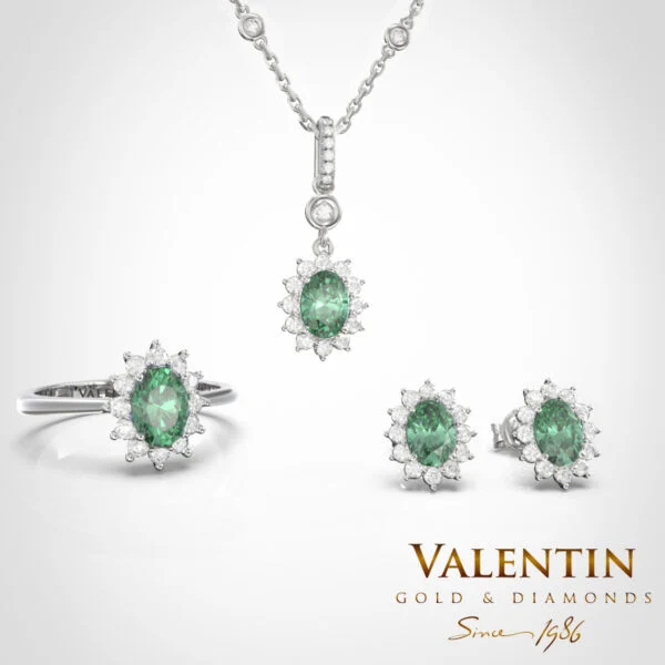 Колекция Rosette Emerald 4728 6871 7400 7588 – бяло злато
