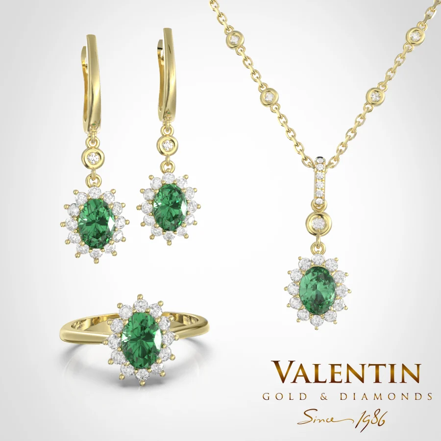 Rosette Emerald Collection 4728 6871 7400 7588 – yellow gold