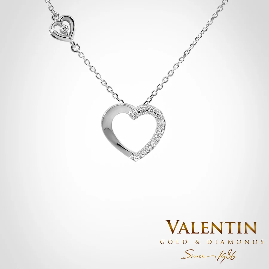 Gold Pendant 6413 – white gold