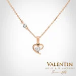 Open Heart Gold Pendant 6932 – rose gold