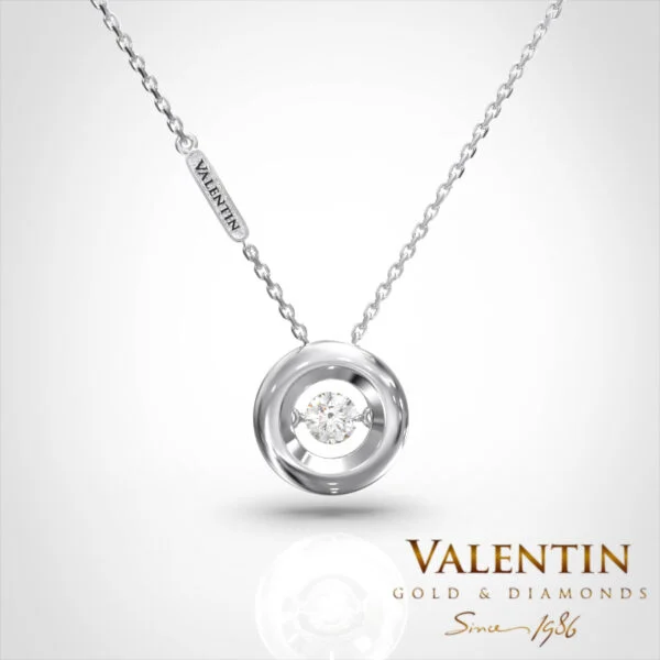 Gold Pendant 6954 – white gold