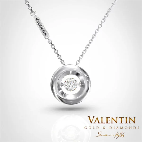 Gold Pendant 6954 – white gold