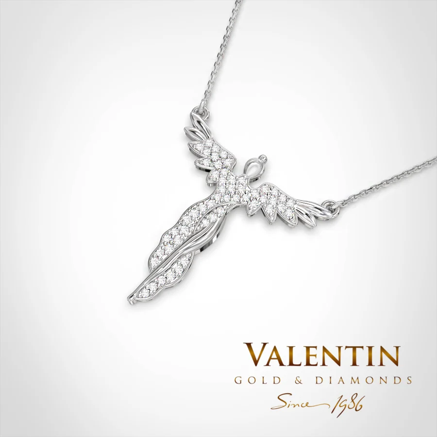 Gold Pendant 6924 – white gold