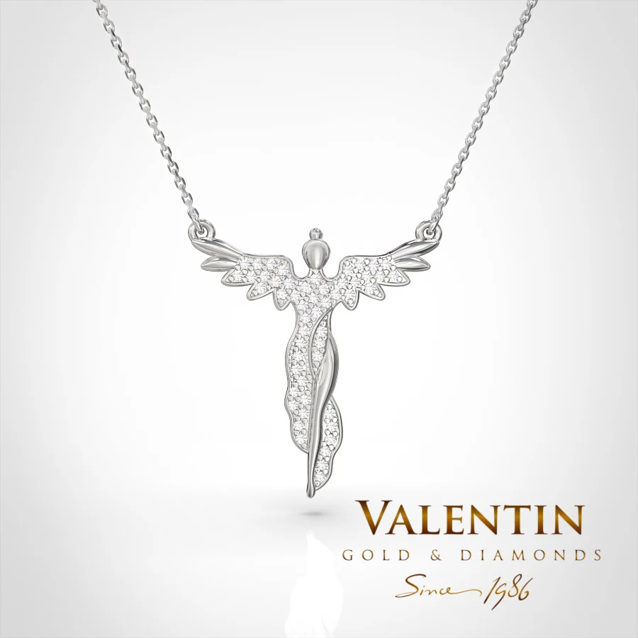 Gold Pendant 6924 – white gold