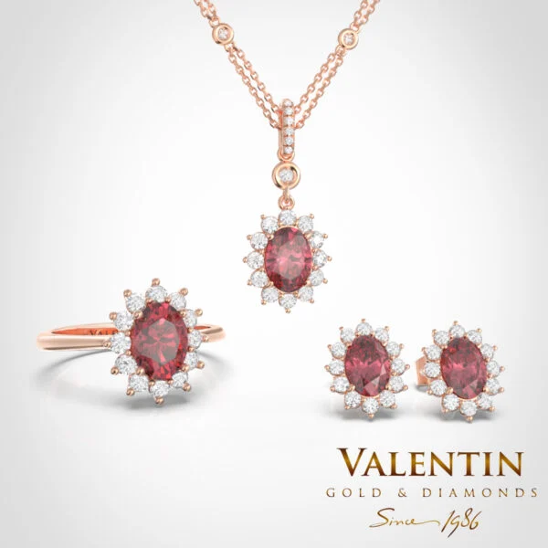 Rosette Ruby Collection 7×5 4736 6909 7602 7623 – rose gold