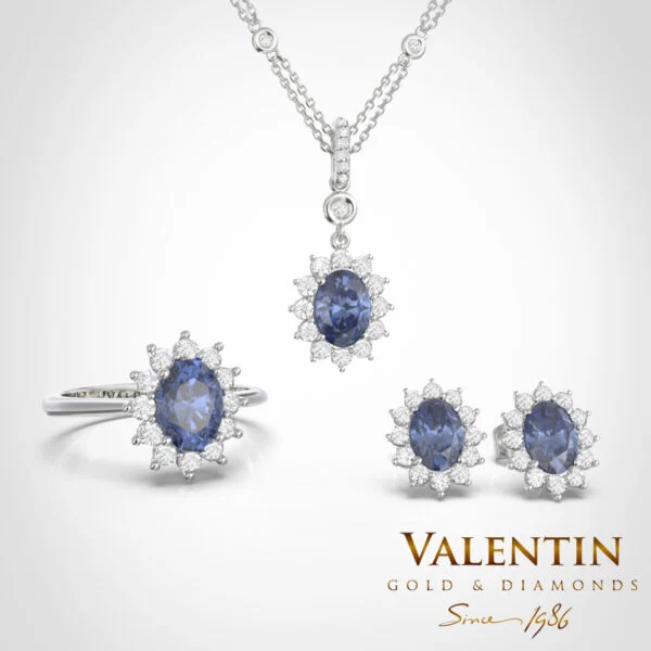 Колекция Rosette Sapphire 7×5 4736 6909 7602 7623 – бяло злато