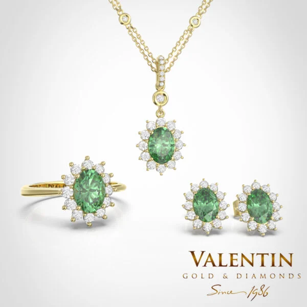Колекция Rosette Emerald 4736 6909 7602 7623 – жълто злато