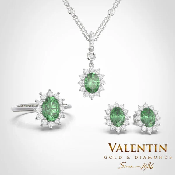 Колекция Rosette Emerald 4736 6909 7602 7623 – бяло злато