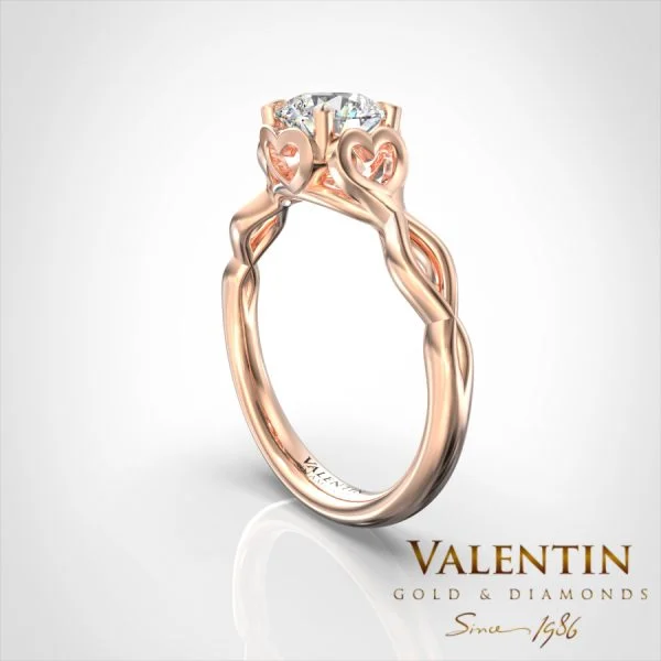 Love story Engagement Ring 4698 – rose gold