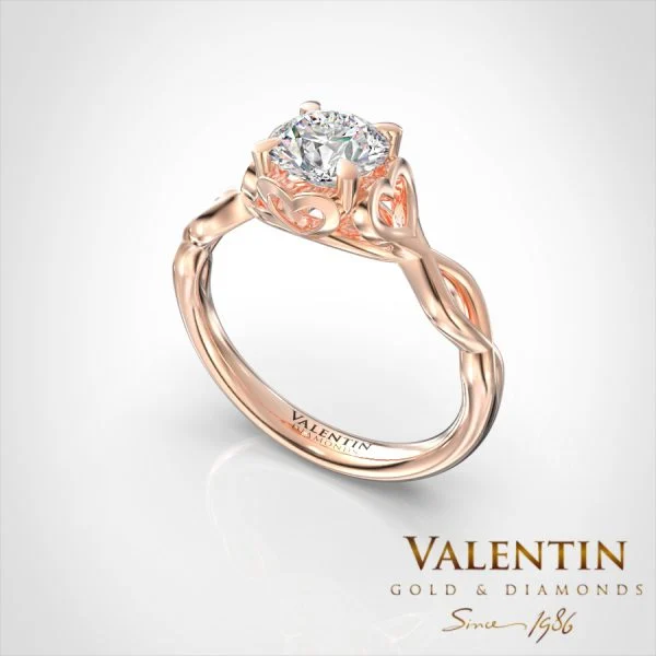 Love story Engagement Ring 4698 – rose gold