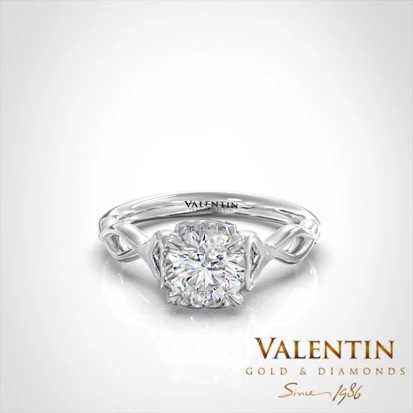 Love story Engagement Ring 4698 – white gold