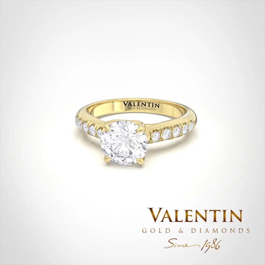 Engagement Ring 4762 – yellow gold