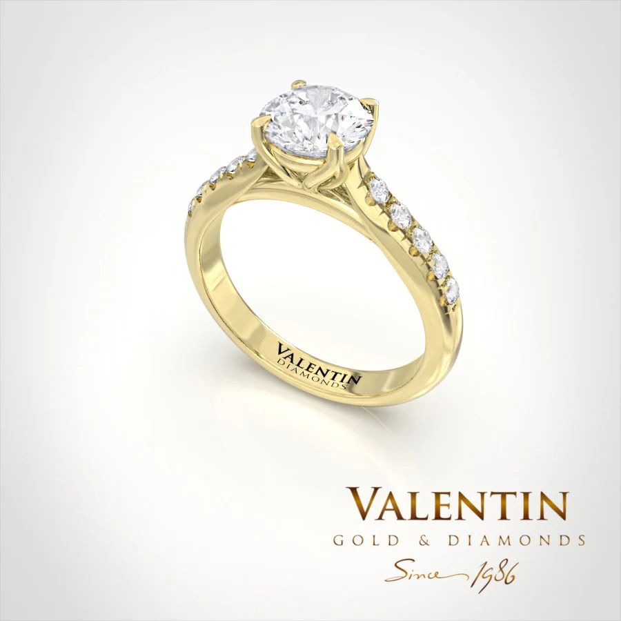 Engagement Ring 4762 – yellow gold