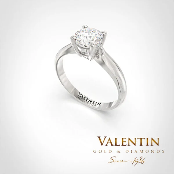 Engagement Ring 4737 – white gold