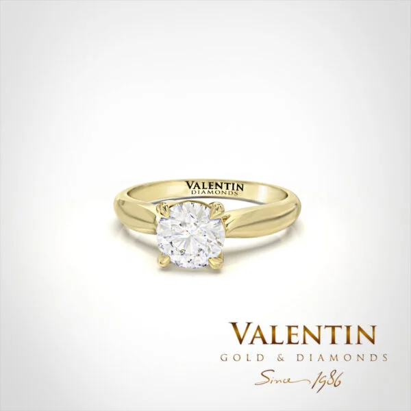 Engagement Ring 4737 – yellow gold