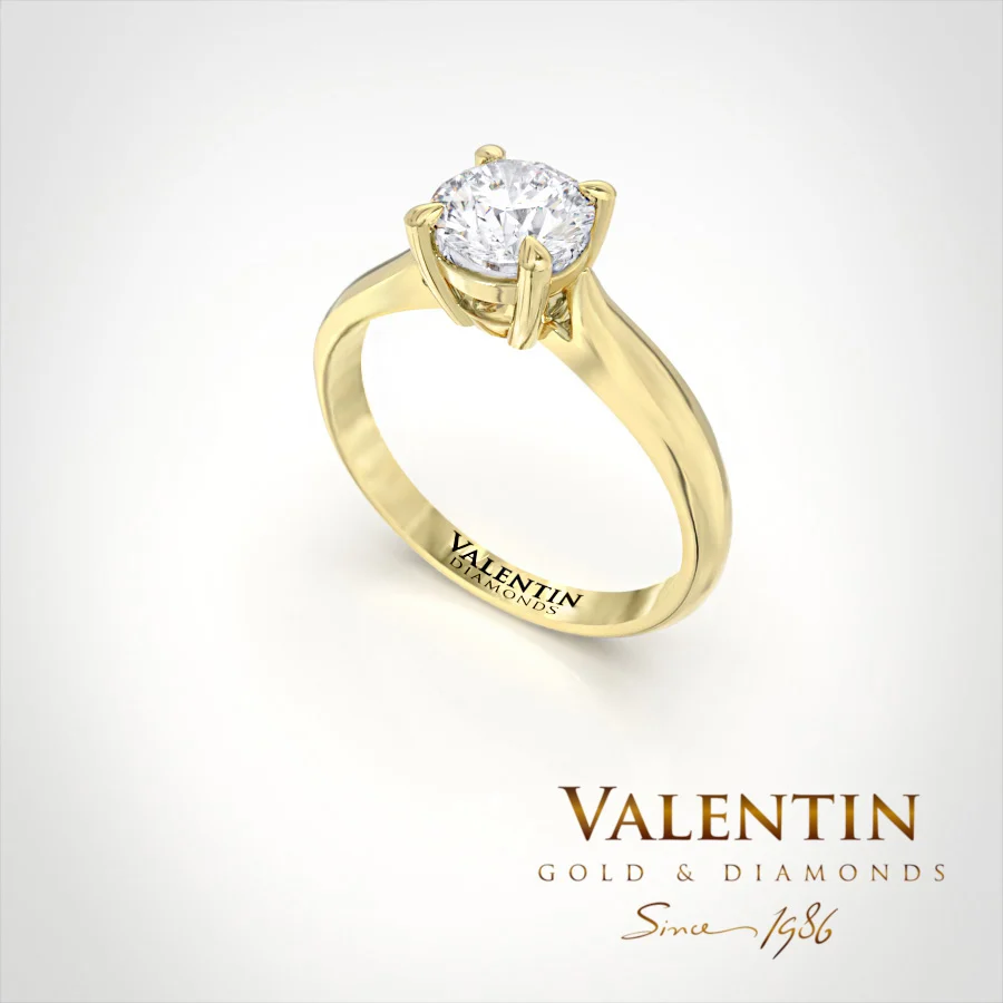 Engagement Ring 4737 – yellow gold