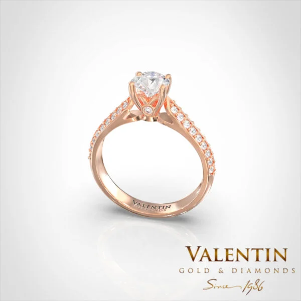 Engagement Ring 4734 – rose gold