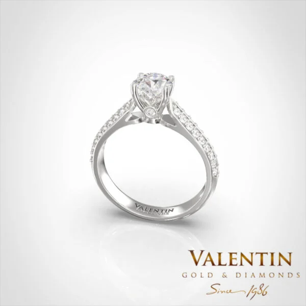 Engagement Ring 4734 – white gold