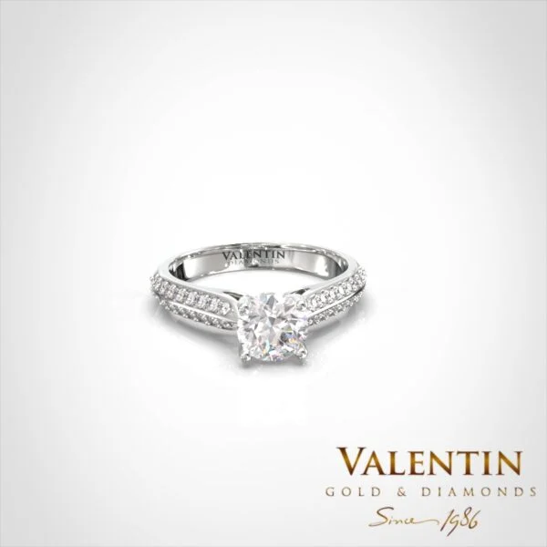 Engagement Ring 4734 – white gold