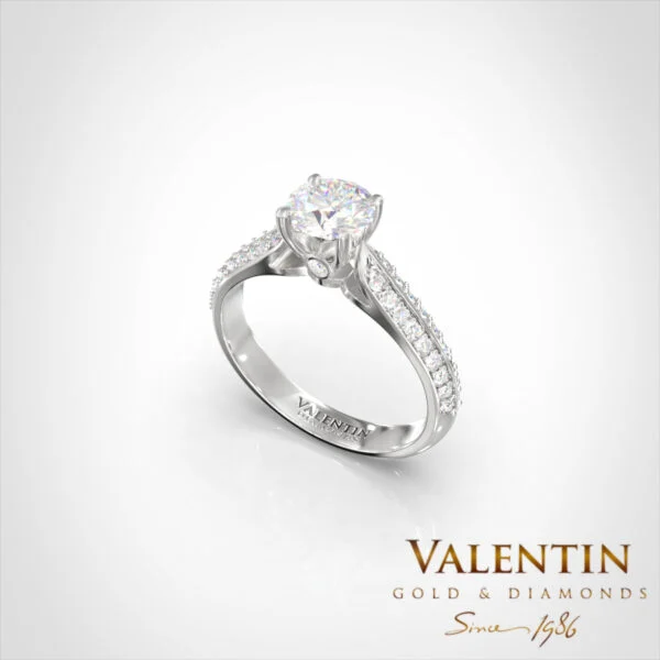 Engagement Ring 4734 – white gold